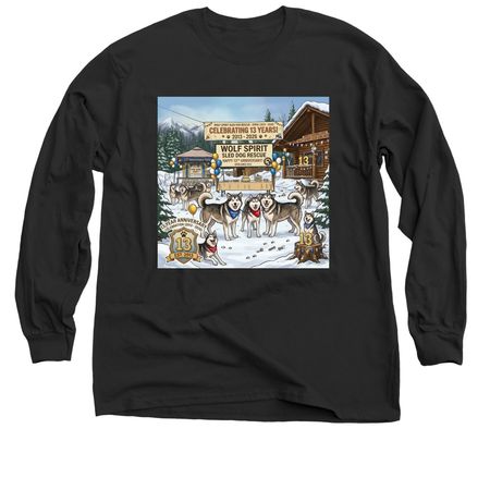 13th Anniversary&nbsp; front, a Black Classic Long Sleeve Tee