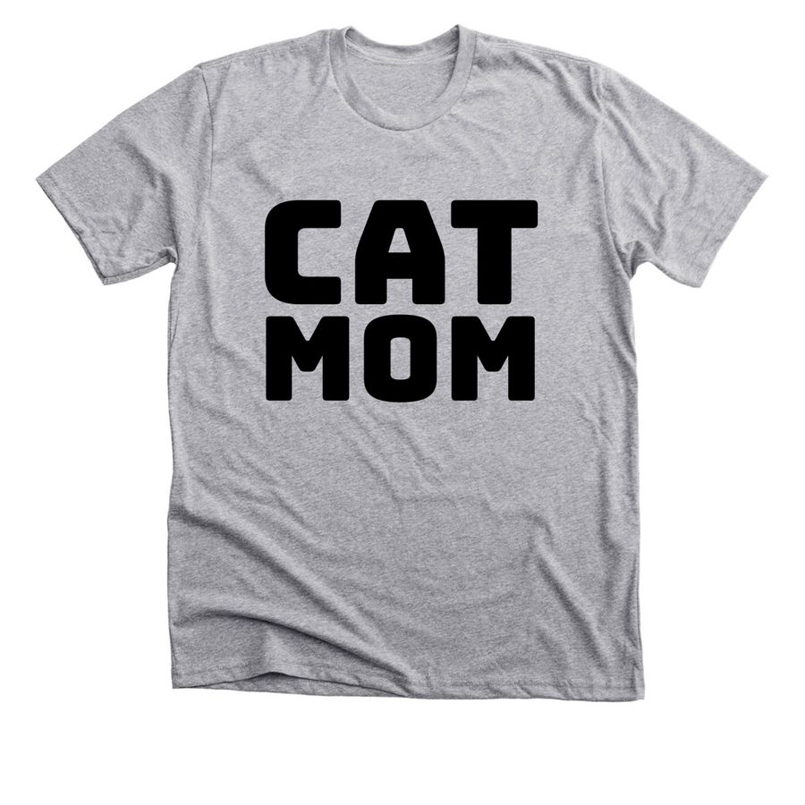 PSPCA Cat Mom, a Athletic Heather Premium Unisex Tee