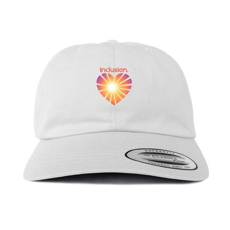 Inclusion. Hat, a White Printed Classic Baseball Cap