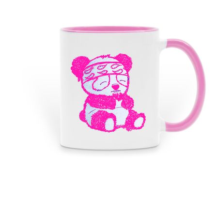 Colored Mug, a Pink Two-Tone Ceramic Mug