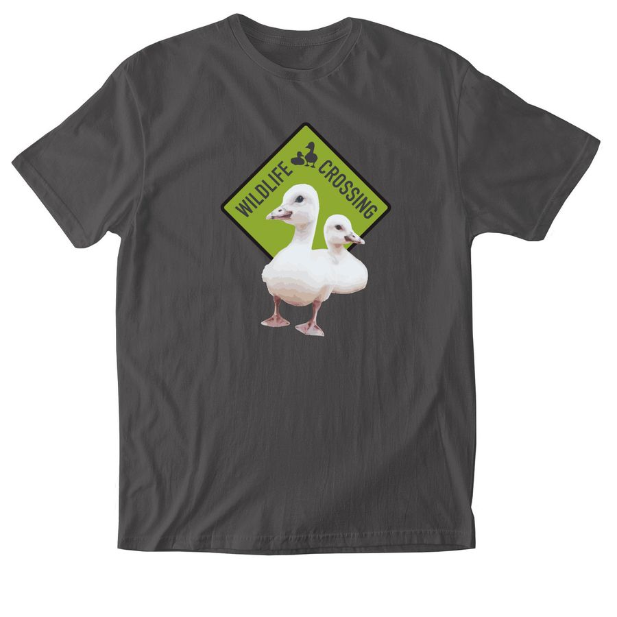 I Brake for Wildlife, a Charcoal Softstyle Cotton Tee