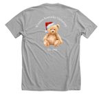 Holiday Mr. Teddy, a Athletic Heather Premium Unisex Tee (back-view)