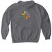 Soul Care Hoodie, a Charcoal Gildan Softstyle Pullover Hoodie (back-view)