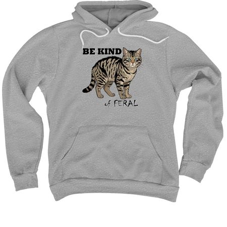 Be Kind... of Feral, a Athletic Heather Premium Pullover Hoodie