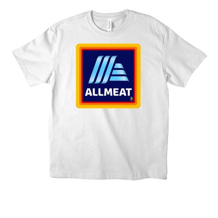 ALLMEAT, a White Unisex Heavyweight Tee