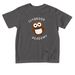 Owl Toddler Tees, a Charcoal Toddler Tee