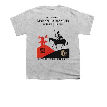 PWLT Man of La Mancha, a Sport Grey Youth Unisex Tee