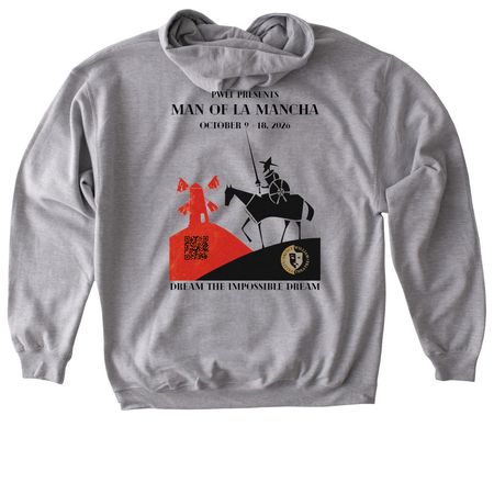 PWLT Man of La Mancha, a Sport Grey Gildan Softstyle Pullover Hoodie