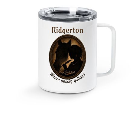Ridgerton Travel Mug, a White Stainless Steel Travel Mug