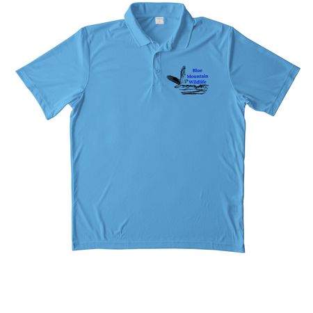 BMW Performance Wear, a Carolina Blue Unisex Performance Polo