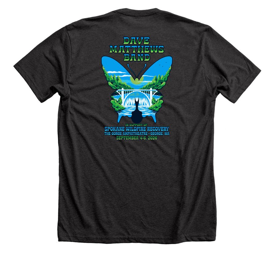 Dave Matthews Band George Wa 2026 Merch, a Dark Grey Heather Premium Unisex Tee
