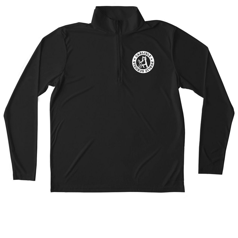 Husky Quarter zip, a Black Unisex Performance Quarter Zip Pullover