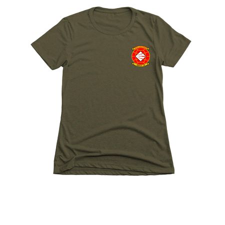 Kraken Unit Shirt, a Military Green Women's Slim Fit Tee