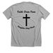 Faith Over Fear Tee, a Athletic Heather Premium Unisex Tee (back-view)