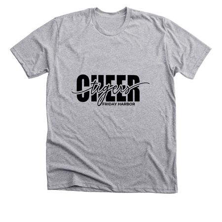 Tiger Cheer, a Athletic Heather Premium Unisex Tee