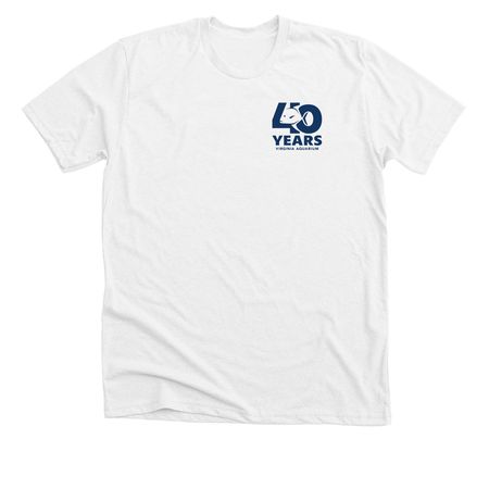 Virginia Aquarium 40th Anniversary, a Solid White Blend Premium Unisex Tee