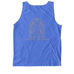 WRHC - Crop Tee & Tank, a Flo Blue Comfort Colors Tank Top (back-view)