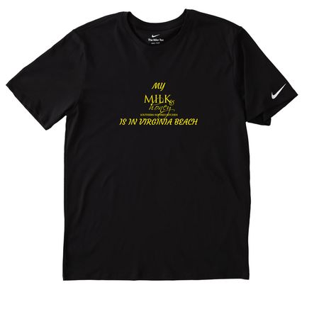 M&H VB, a Black Nike Dri-FIT Jersey Blend Performance Tee