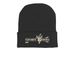 Team North America Hats, a Black Printed Cuffed Beanie