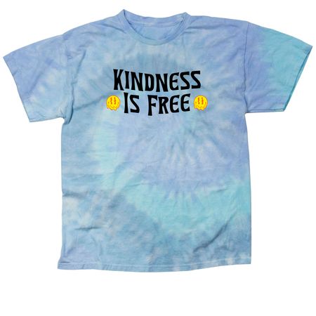 Kindness is Free, a Lagoon Classic Tie Dye Tee