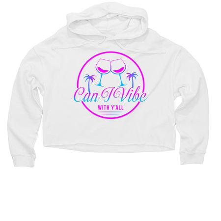 Women's Collection, a White Women?s Lightweight Cropped Hoodie