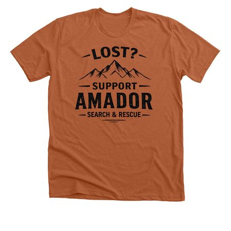 Lost? T-Shirt, one-sided, a Heather Autumn Premium Unisex Tee