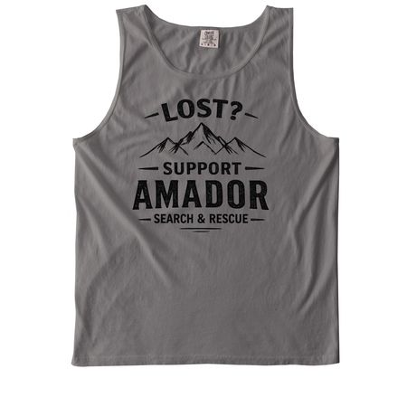 Lost? T-Shirt, one-sided, a Grey Comfort Colors Tank Top