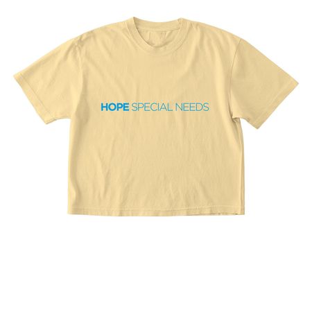 Special Needs Volunteer Shirts 2, a Butter Comfort Colors Boxy Tee