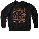 Cords Merch, a Black Stanley/Stella Unisex Cruiser 2.0 Pullover Hoodie (back-view)