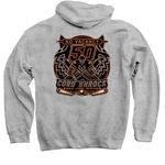 Cords Merch, a Sport Grey Pullover Hoodie (back-view)