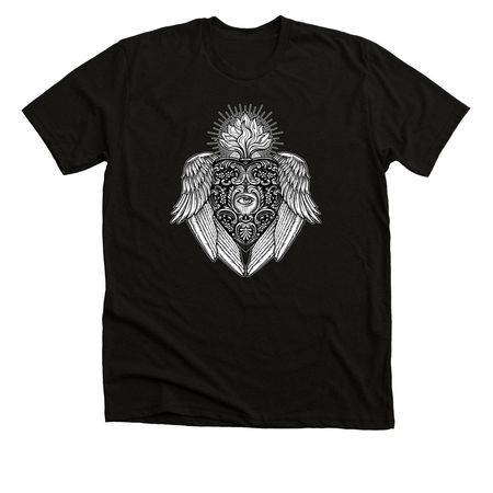 Wings: Burning Hearts 2, a Solid Black Blend Premium Unisex Tee