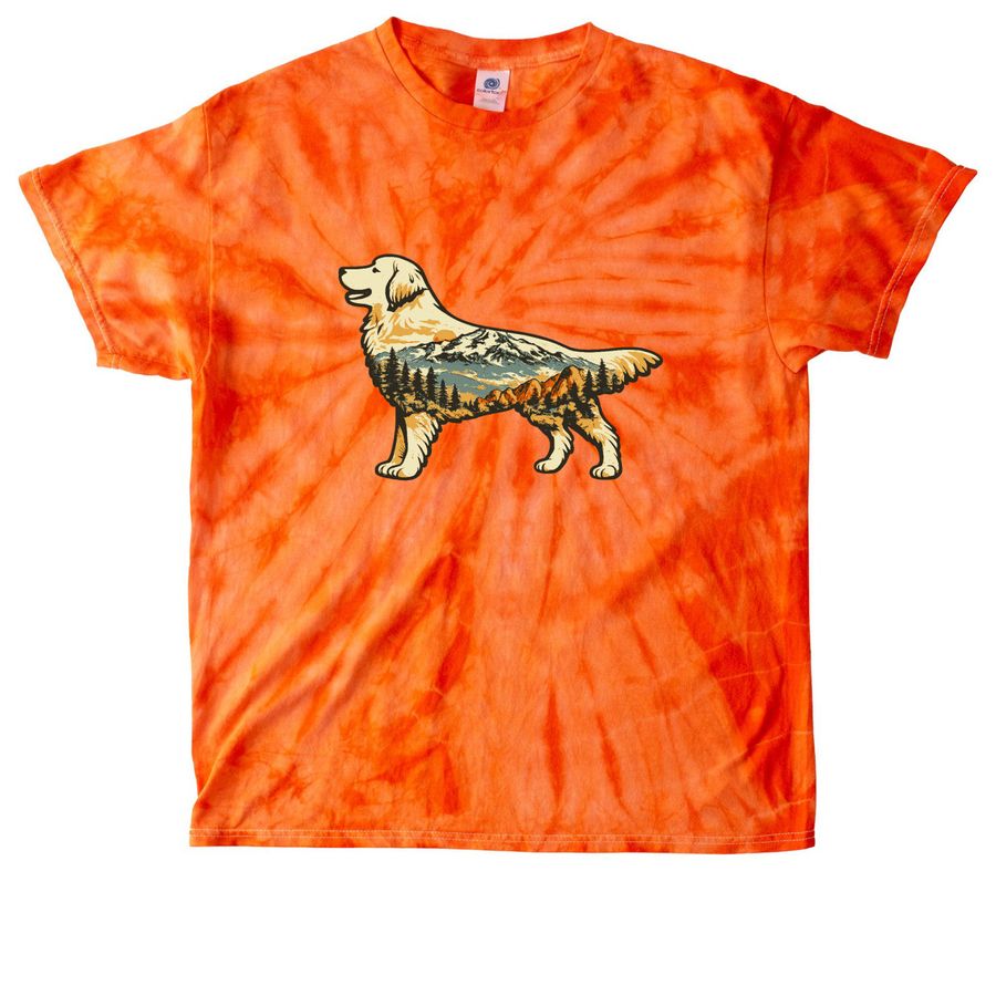 Dogs of Colorado, a Orange Classic Tie Dye Tee