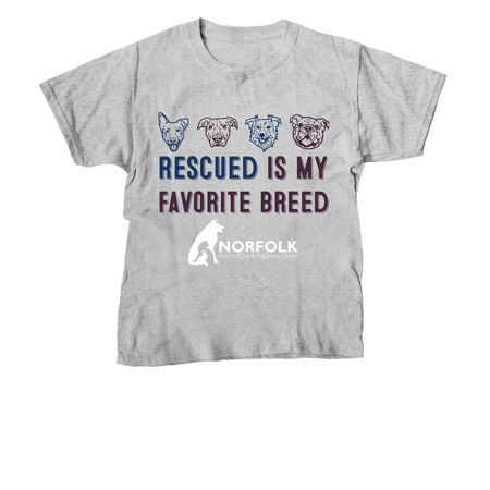 Rescued is my favorite breed, a Sport Grey Youth Unisex Tee