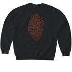 Emmaus Hoodies, a Black Softstyle Crewneck Sweatshirt (back-view)