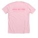 Stronger Than the Storm - Pink, a Heather Pink Premium Unisex Tee (back-view)