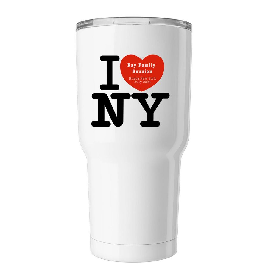 Tumbler Travel Mug, a White Insulated Tumbler