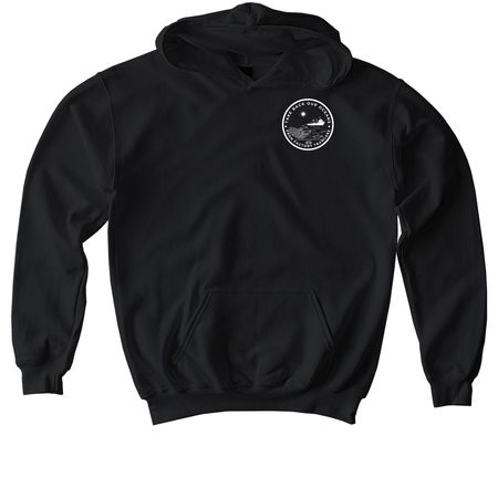 Kids: Kiss your butt goodbye, a Black Softstyle Youth Pullover Hoodie