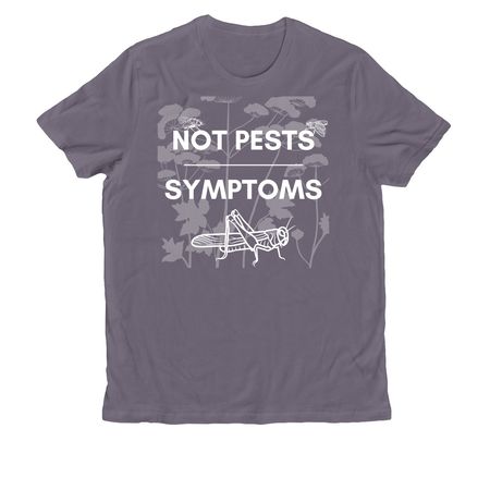 Not Pests, Symptoms, a Cosmic Purple Allmade Organic Cotton Unisex Tee