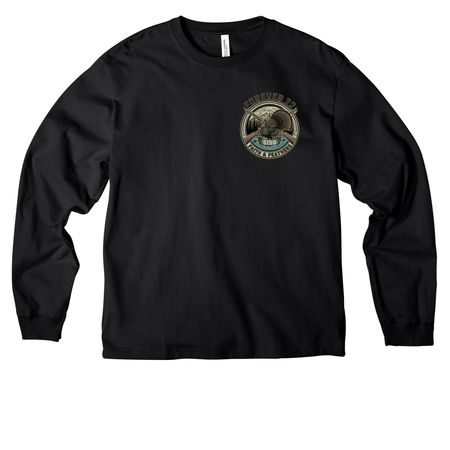 Logan Till Memorial????, a Black Unisex Heavyweight Long Sleeve Tee