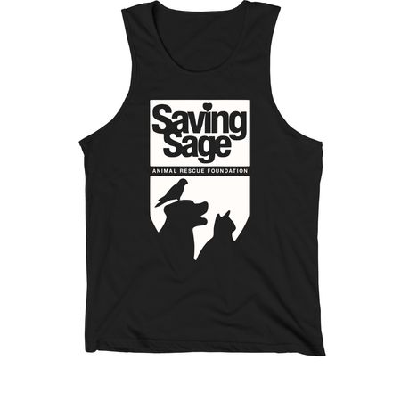 Saving Sage, a Black Premium Cotton Tank