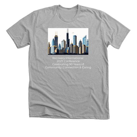 RI's 2027 Chicago Conference, a Athletic Heather Premium Unisex Tee