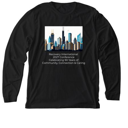 RI's 2027 Chicago Conference, a Solid Black Blend Premium Long Sleeve Tee