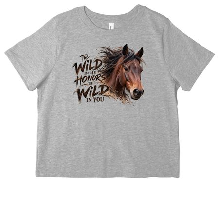 The Wild In Me Honors The Wild In You, a Athletic Heather Women's Heavyweight Tee