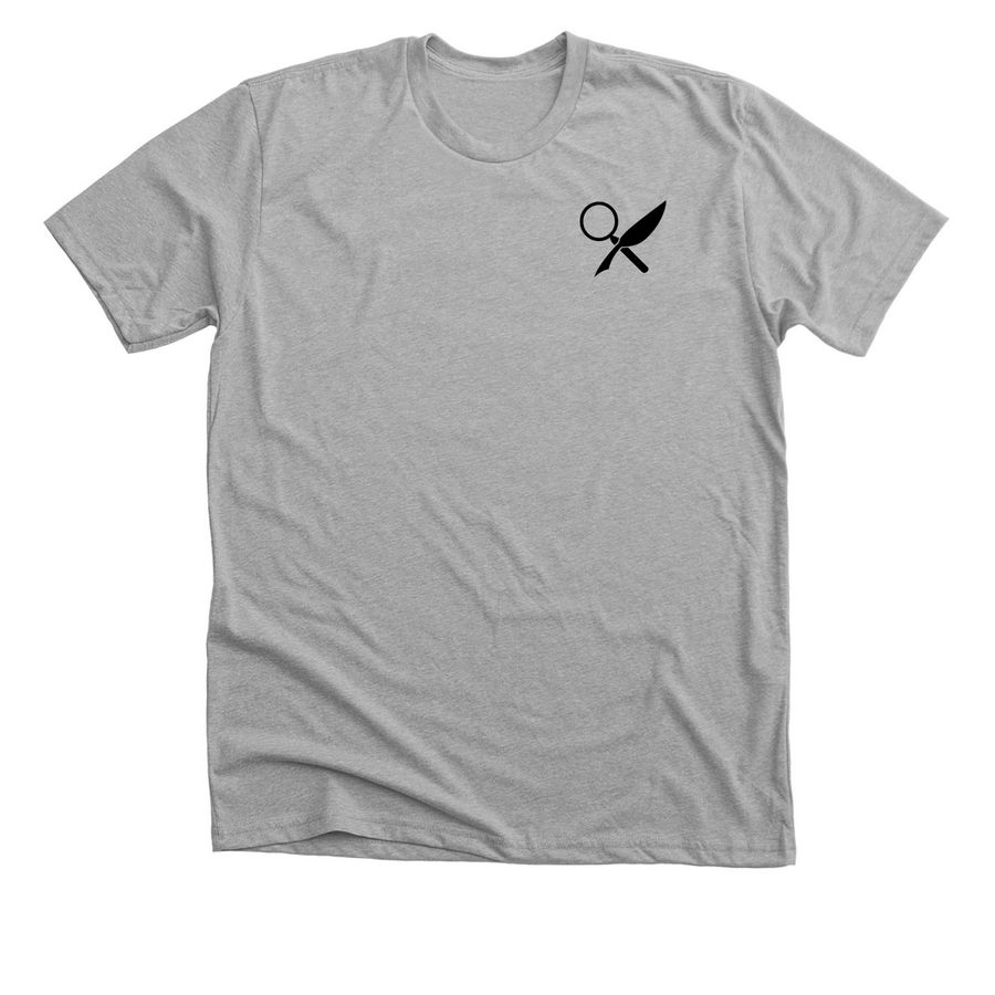 IS A SCHOOL STAFF, a Athletic Heather Premium Unisex Tee