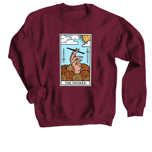The Original Tarot Hooker Gear Maroon Sweatshirt