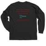 PAINT THE V: Embrace the Bush, a Black Classic Long Sleeve Tee (back-view)