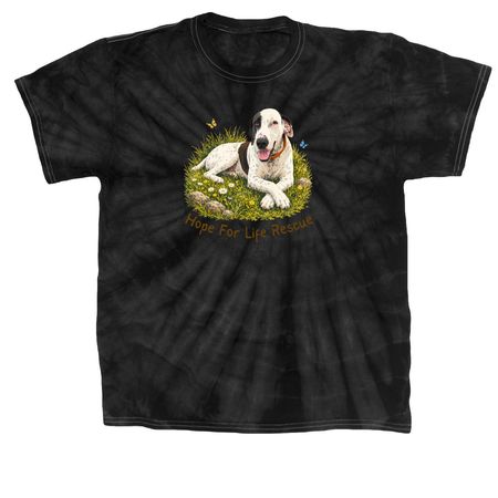 Meet Pearl, a Black Classic Tie Dye Tee