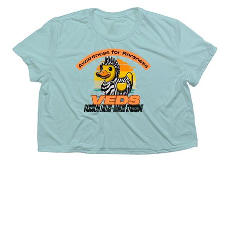 2025 Adventuresinlove4Andie Memorial Event, a Dusty Blue Women?s Flowy Cropped Tee