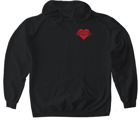 Wolf's Pack-HLHS, a Black Gildan Softstyle Pullover Hoodie
