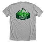 Mountaineer Gear!, a Athletic Heather Premium Unisex Tee (back-view)
